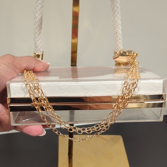 Gucci Paper Shopping Bag Upcycled Novelty Box Clutch Bag - Picture 7 of 7